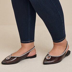 Torrid Pointed Tow Slingback Shoe 9.5WW